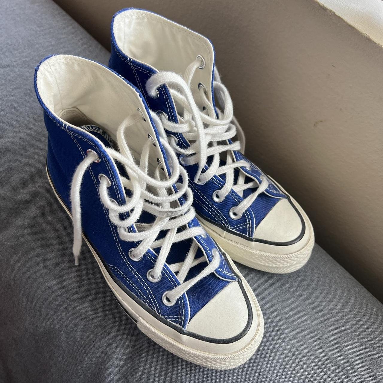 Converse Chuck 70s High Top in a royal blue Bought... - Depop
