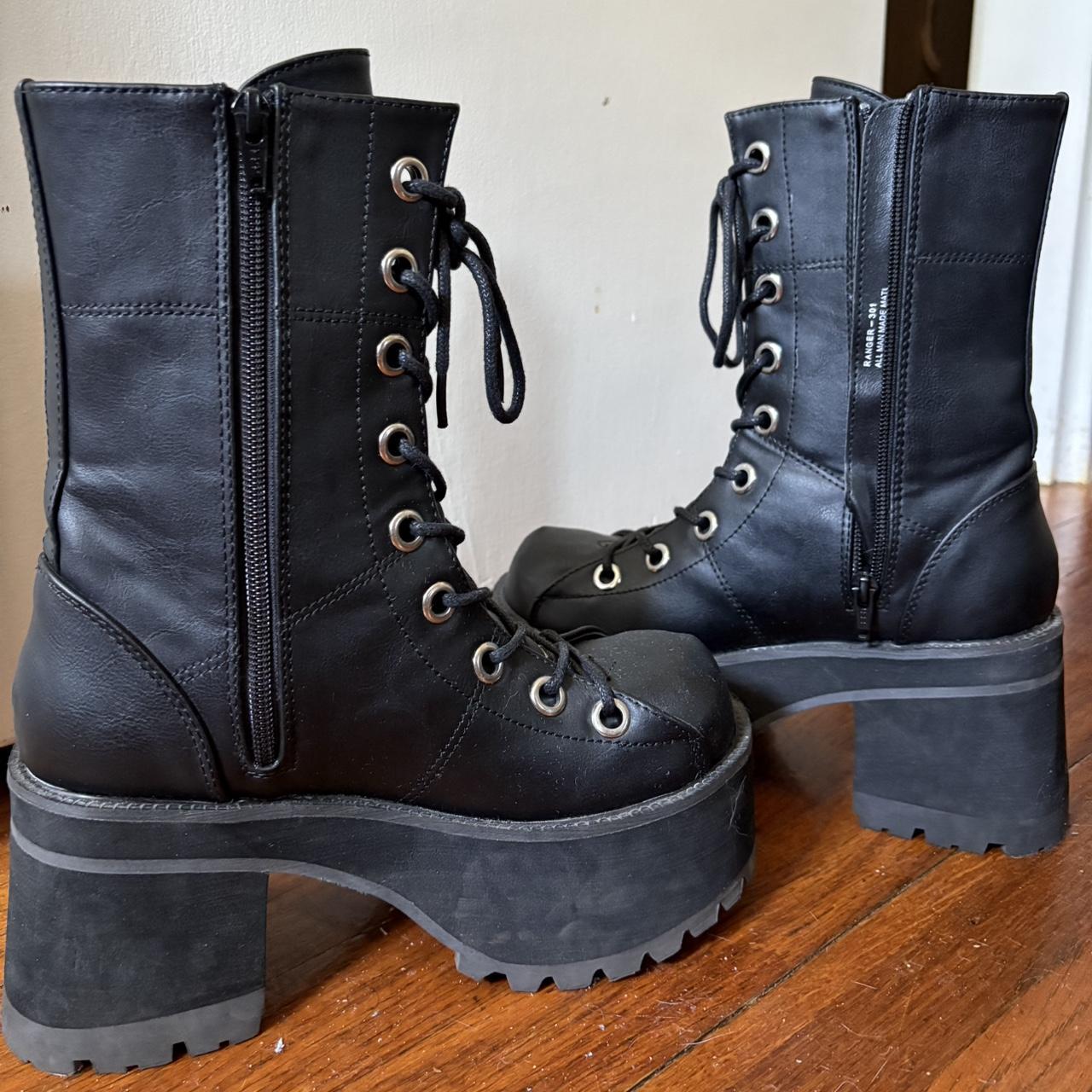 Demonia Women's Platform Boots - Black - US 7.5 –… - image 2