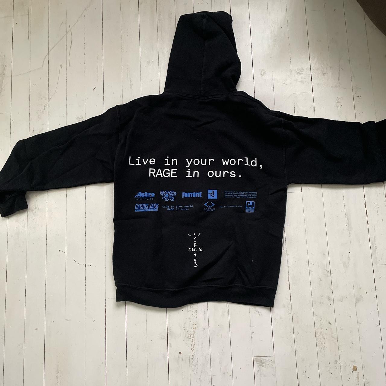 Travis Scott The Scott s World Hoodie Black Size Depop