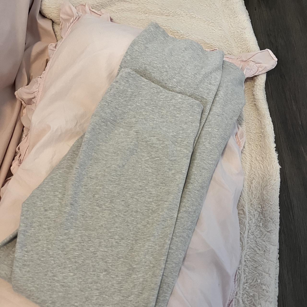Light Grey Adanola Yoga Pants Cotton Grey Melange... Depop