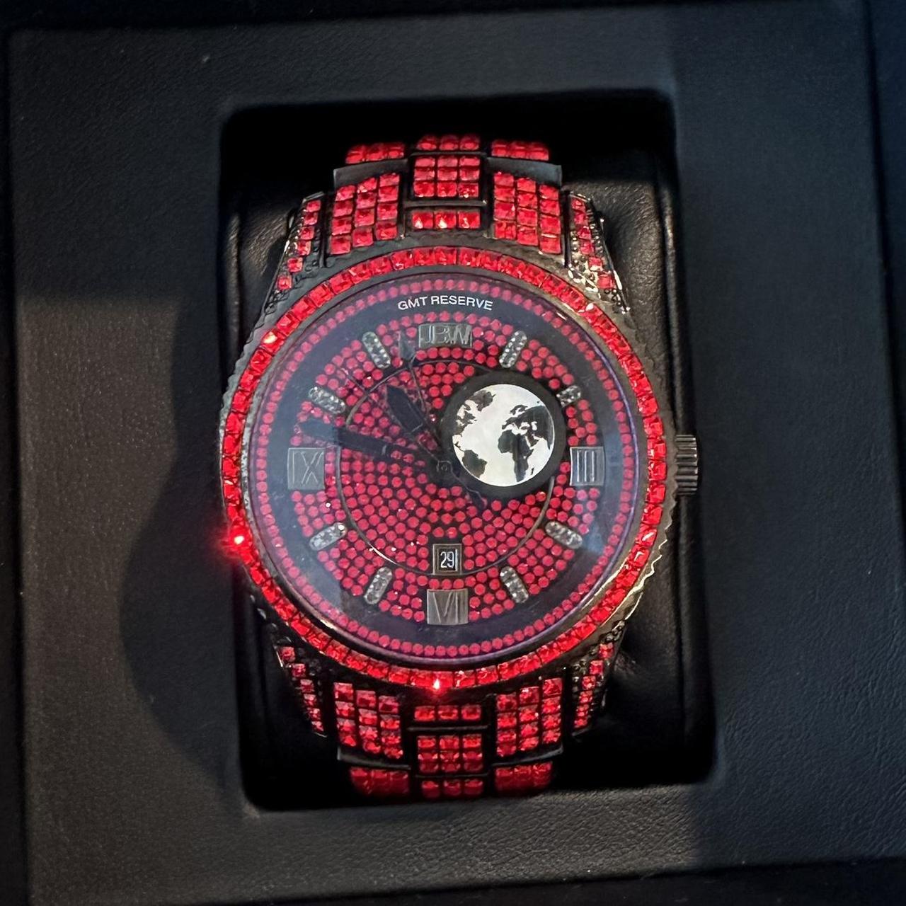 Watch Jbw Gmt Reserve JBW Reserve GMT Red Stone And Black Depop