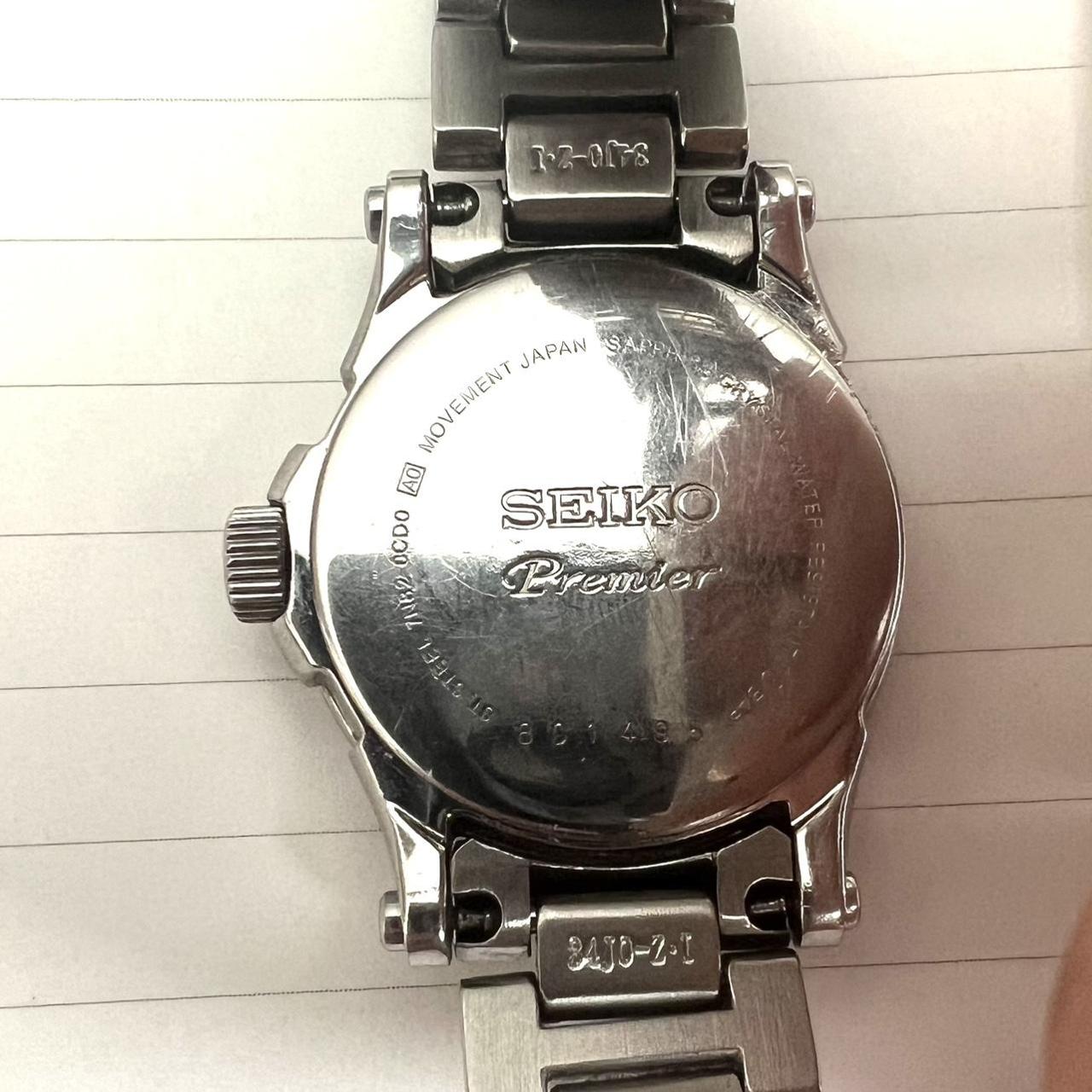 Seiko Premier watch with date. Preowned very good... - Depop