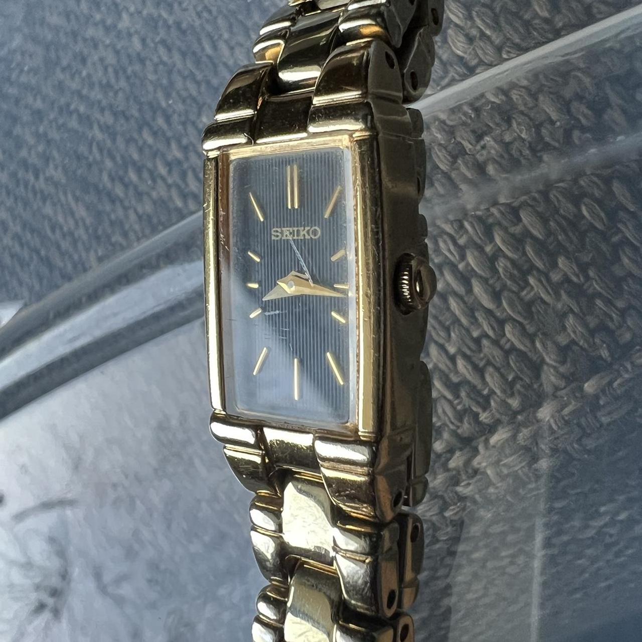 Seiko vintage gold toned watch Preowned vintage used... - Depop