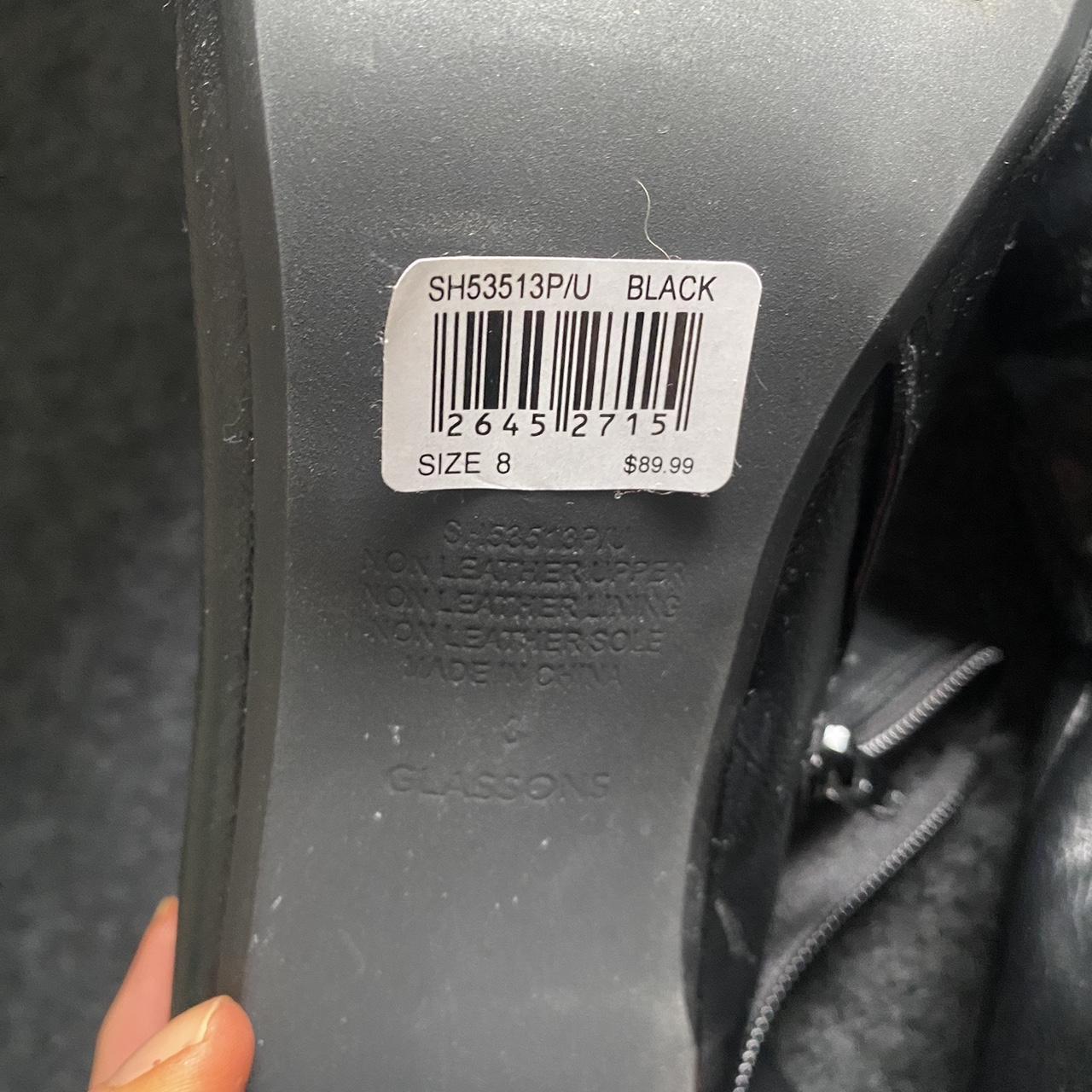 black glassons knee high boots bought for 90 only Depop