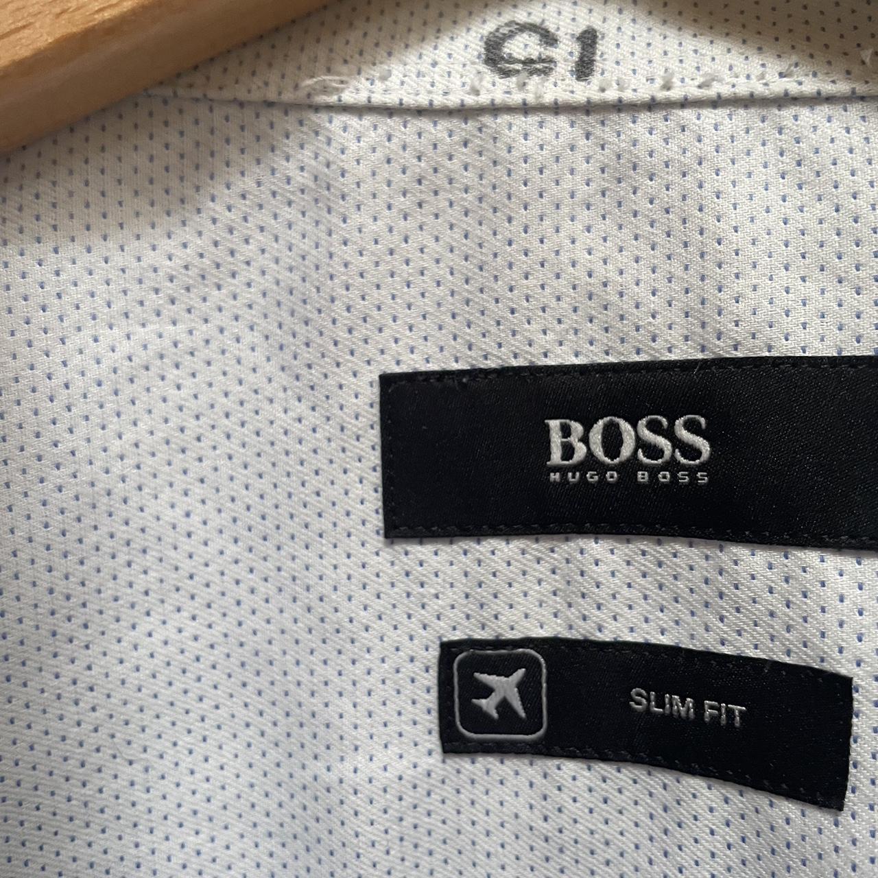 Hugo boss slim fit shirt. Amazing condition apart... - Depop