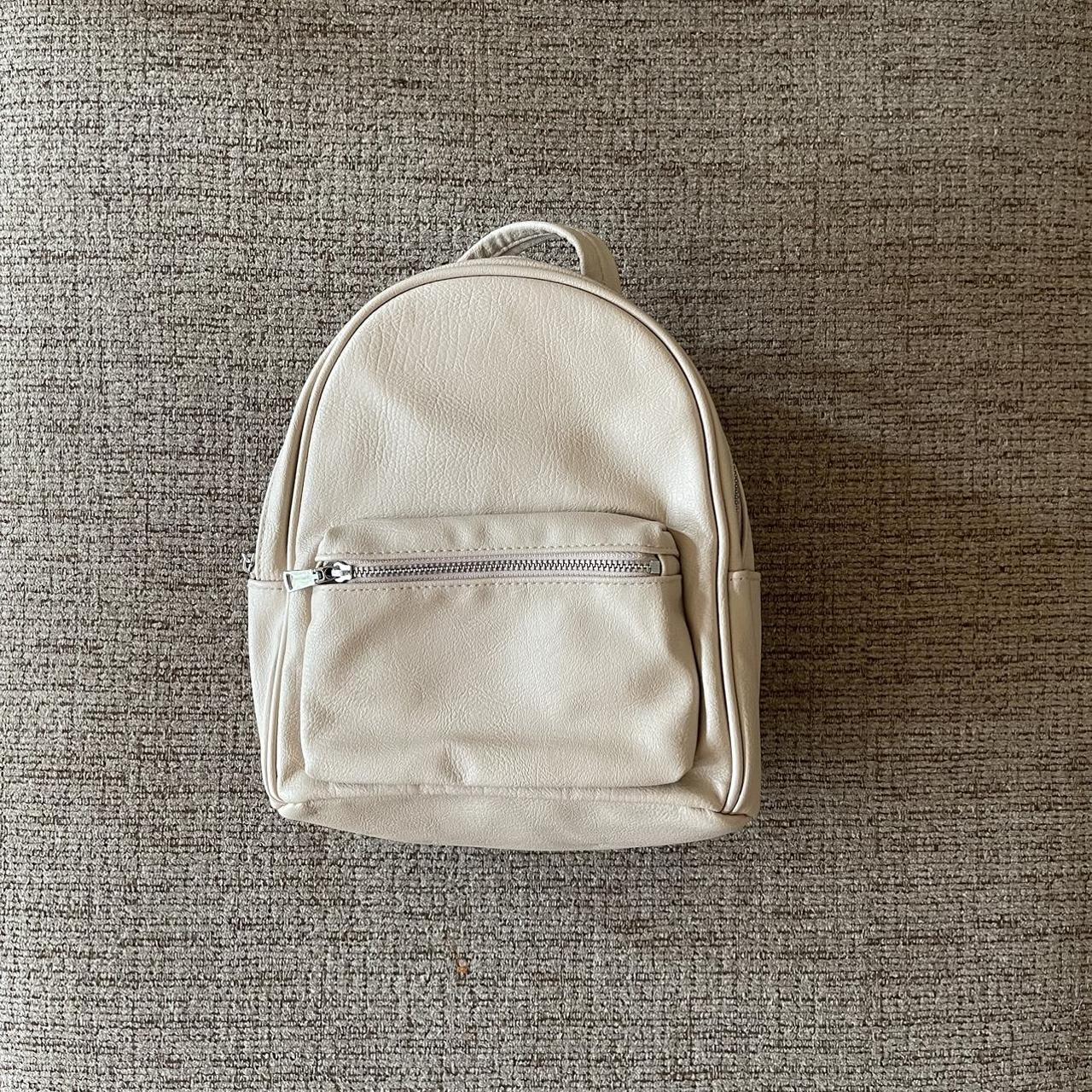 Mini backpack vegan top leather