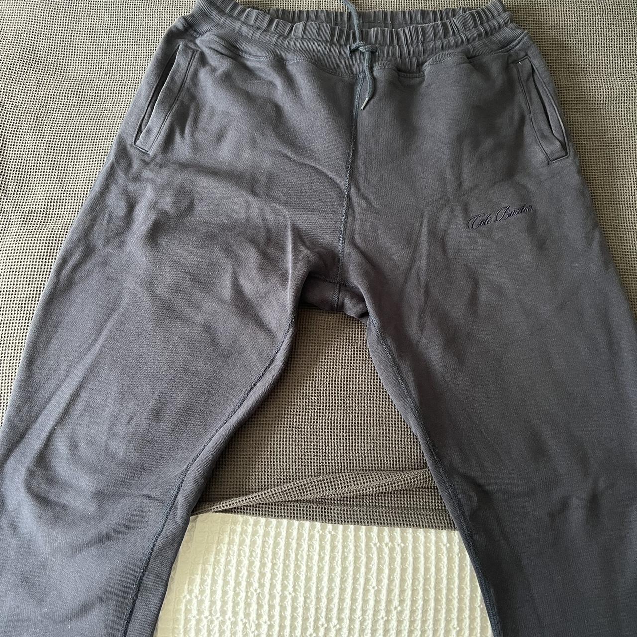 Cole Buxton Signature Sweat Pants Navy Blue Worn... - Depop