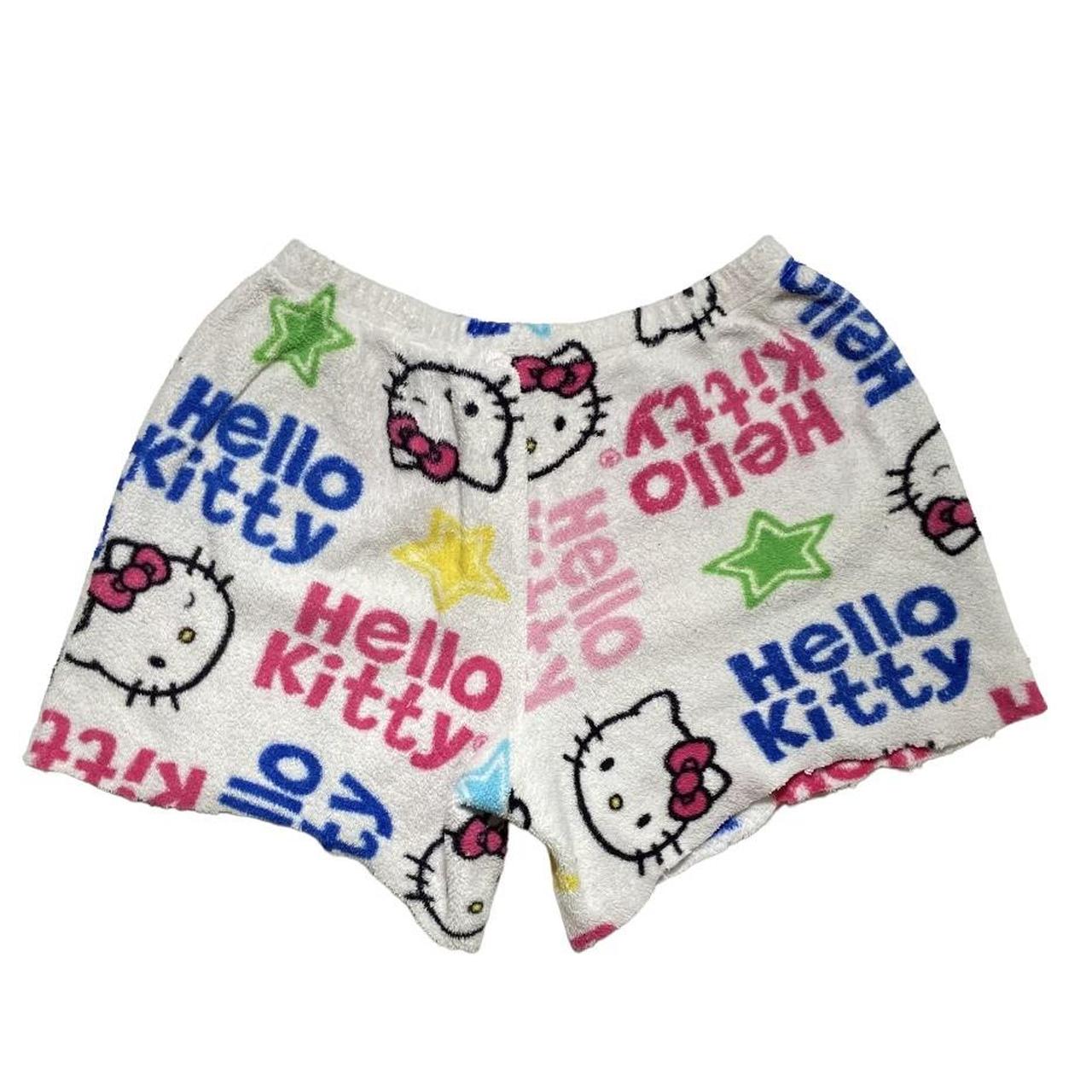 super sweet early 2000s fluffy hello kitty pajamas... - Depop