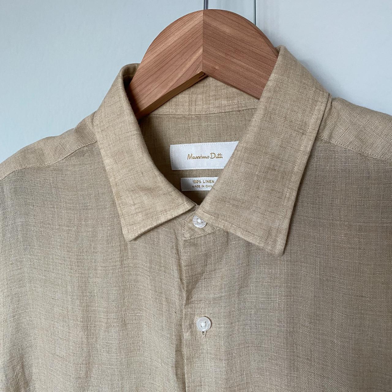 Slim-fit shirt in lightweight linen. Ideal for... - Depop