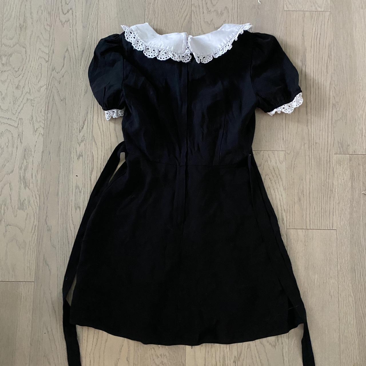 dollskill widow lolita black and white dress peter... - Depop