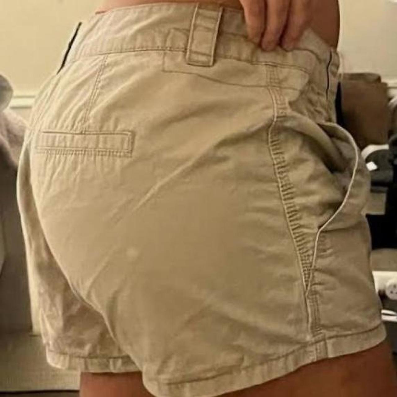 glassons beige cargo shorts extremely cute... Depop