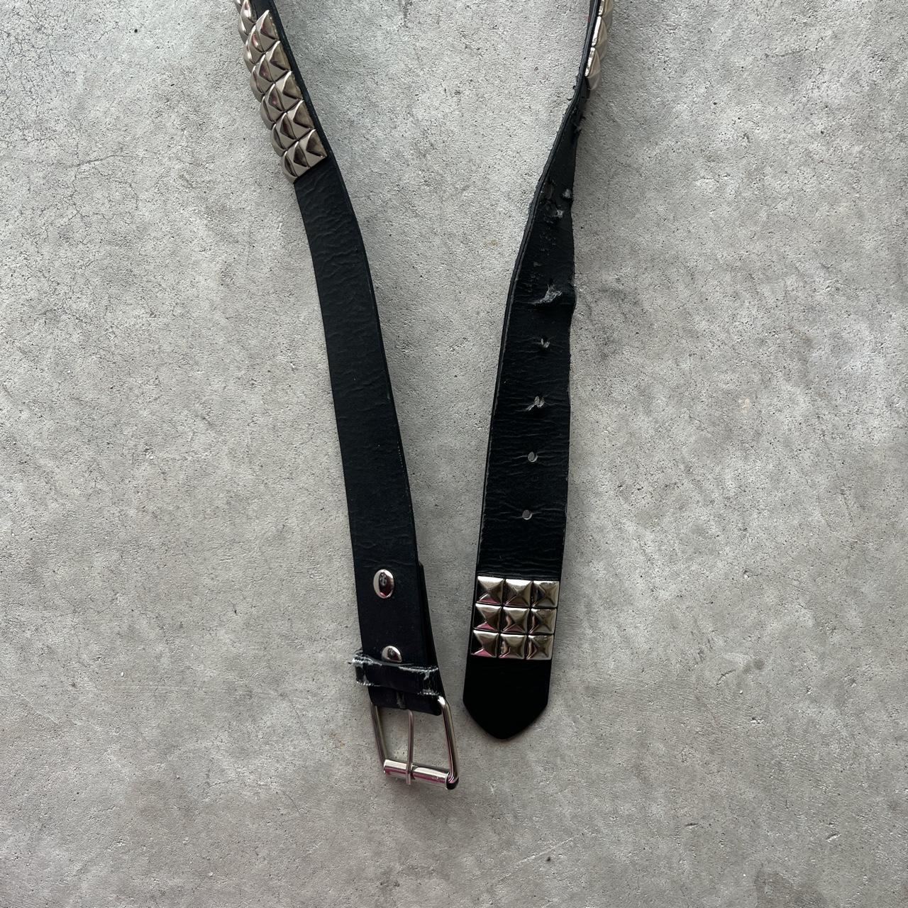 Vintage Studded belt Perfectly worn but still works... - Depop