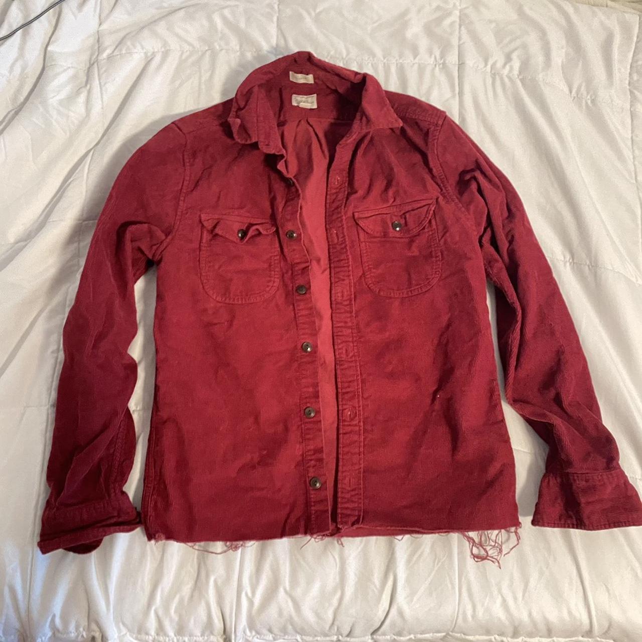 j. crew button-up corduroy jacket labelled S - Depop