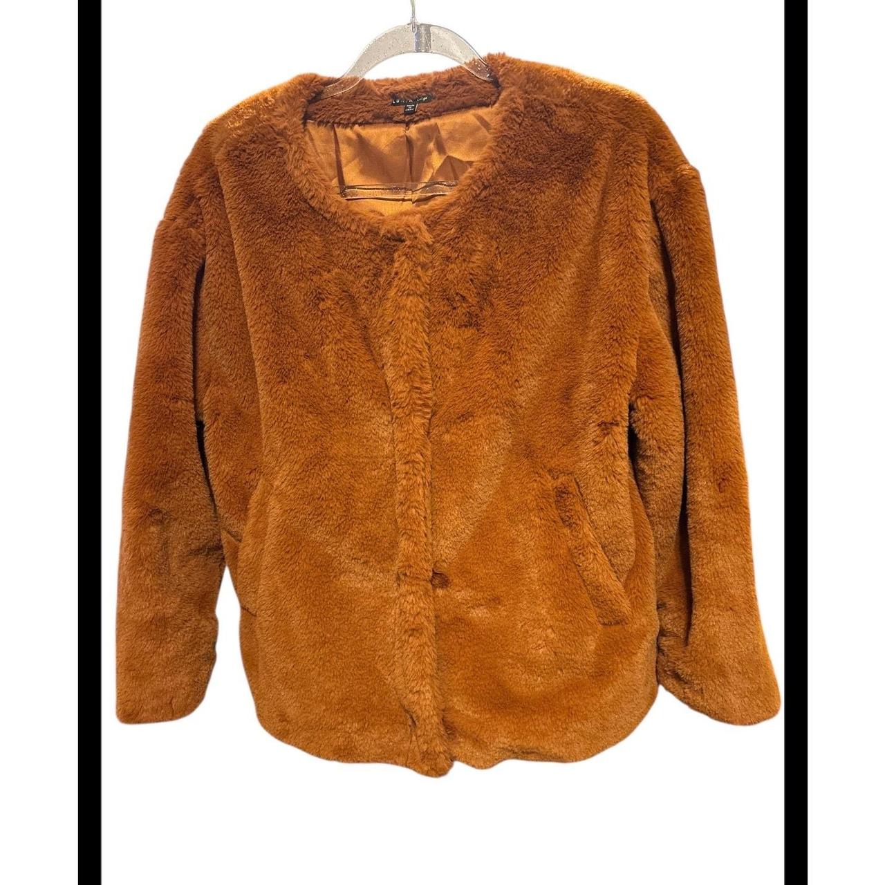 Source Unknown Women's Polyester Jacket - Brown/Y… - image 3