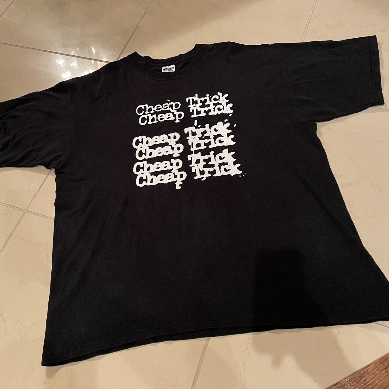 Late 90s-Mid 00s Cheap Trick “On Tour” Gildan Tee.... - Depop