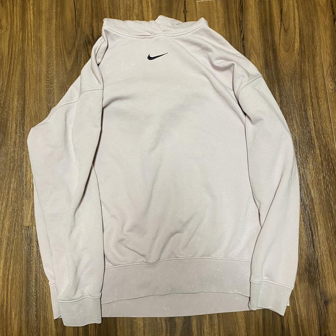 Pink and white online nike jumper