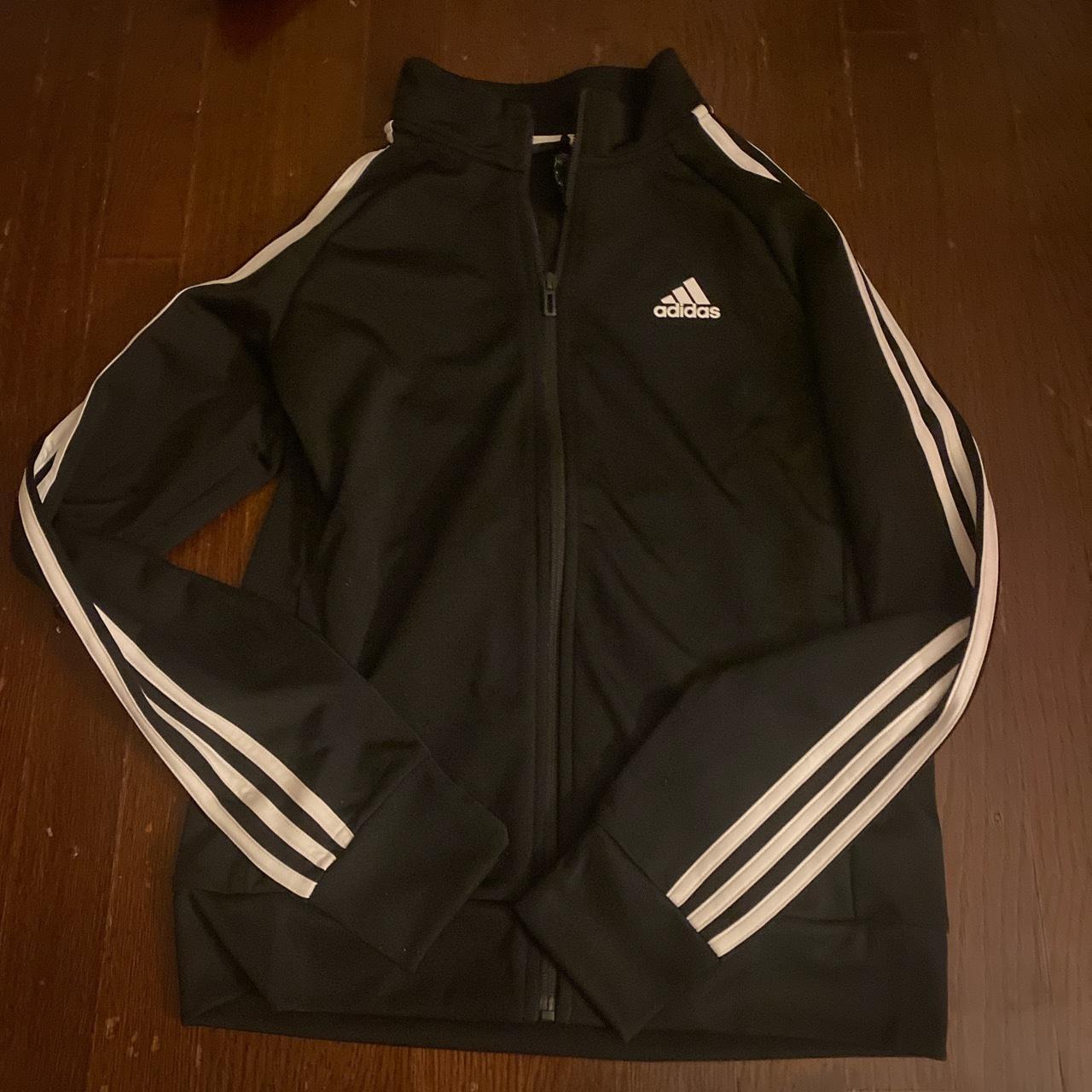 adidas zip up. in new condition, size... - Depop