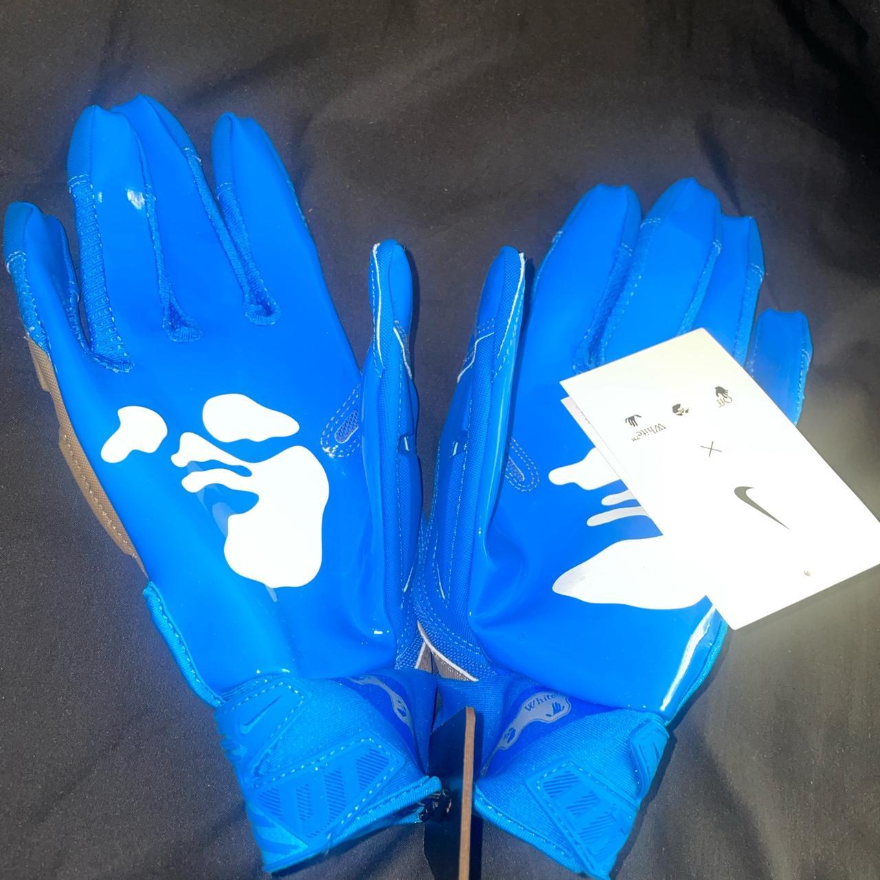 Brand new off-white football gloves - Depop