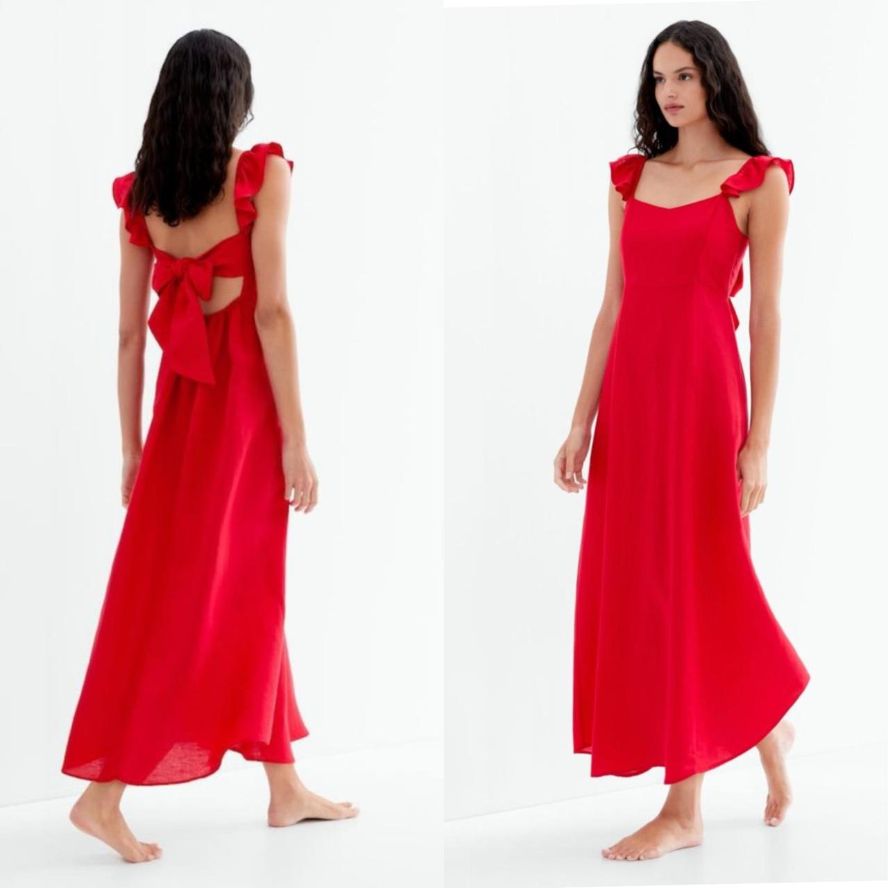 Oysho red dress hotsell