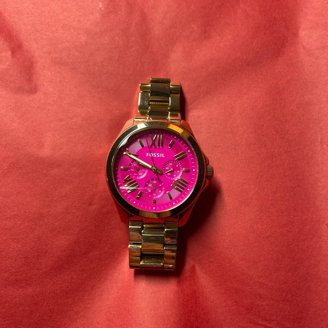 Fossil Watch (women’s) Gold & Pink Originally... - Depop