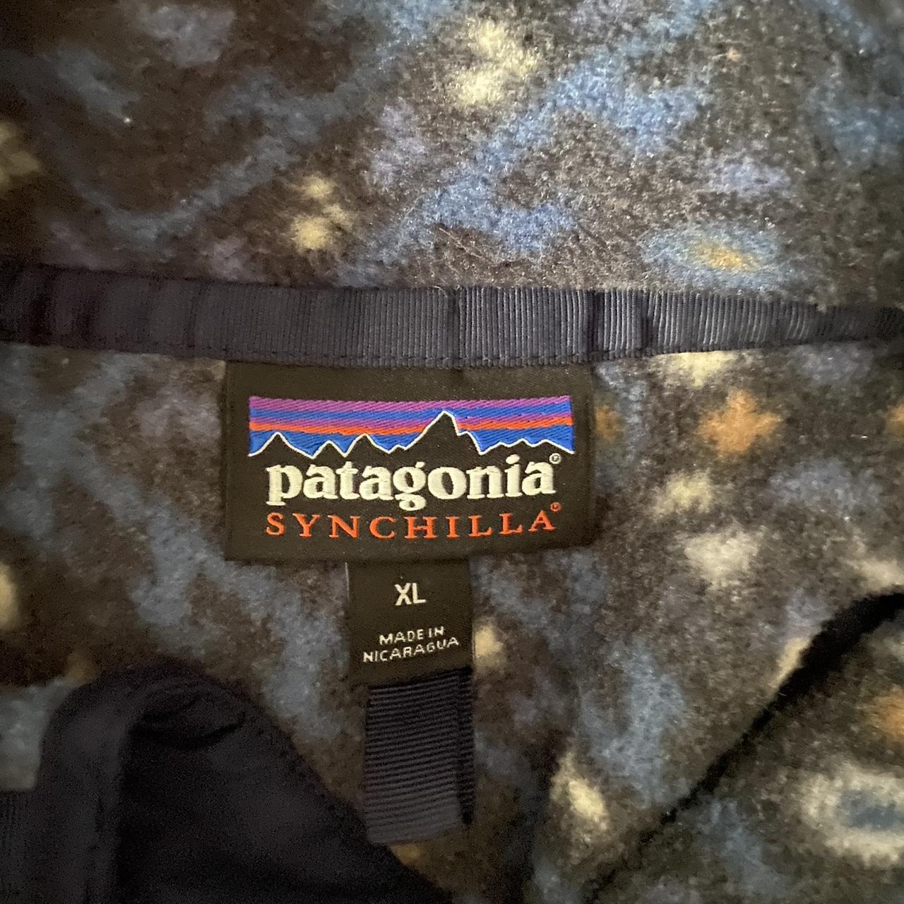 mens extra large patagonia quarter zip with buttons.... - Depop