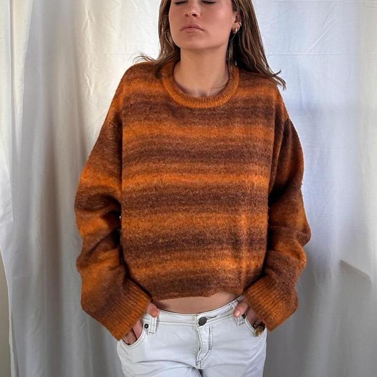 Zara orange knitted jumper, Size L- 12 🍊🍊🍊