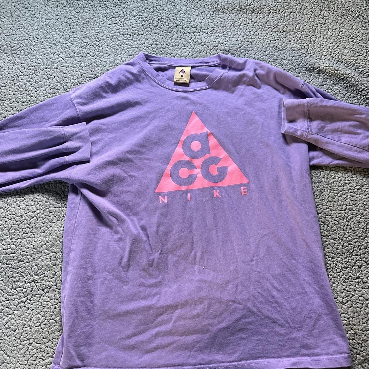 nike acg t shirt purple