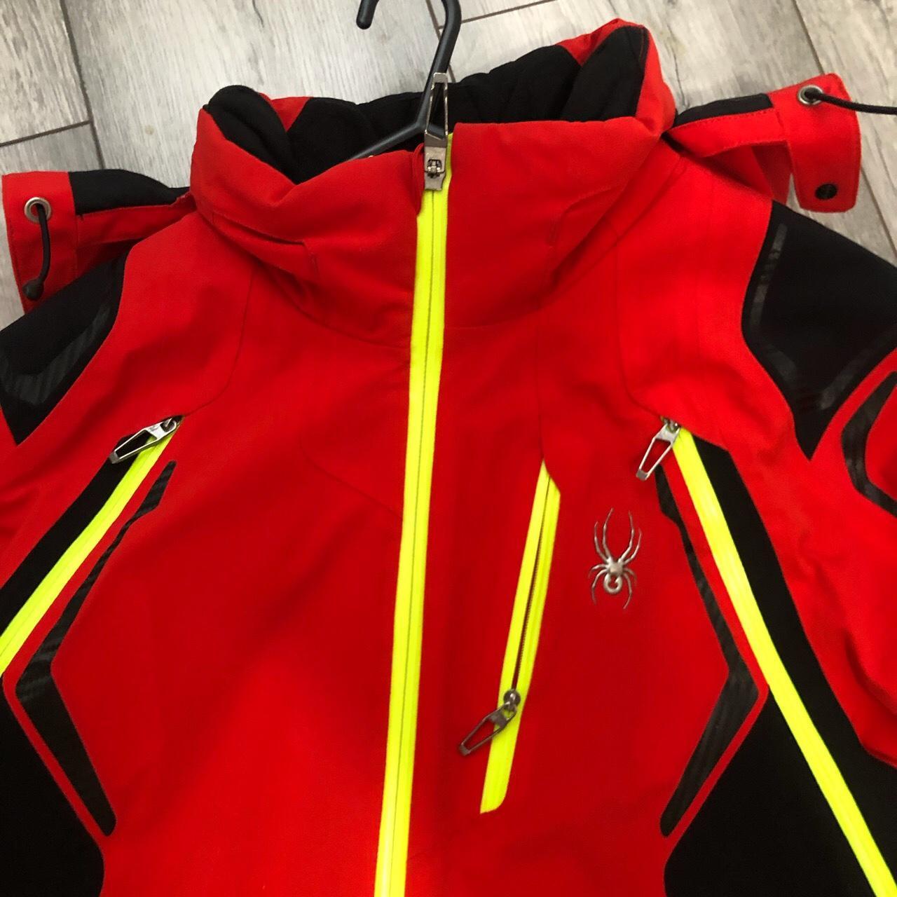 Men's Red and Black Jacket Depop