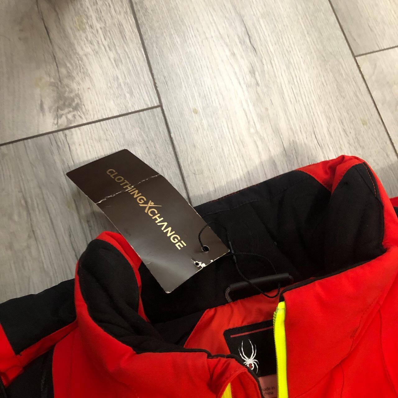 Men's Red and Black Jacket Depop