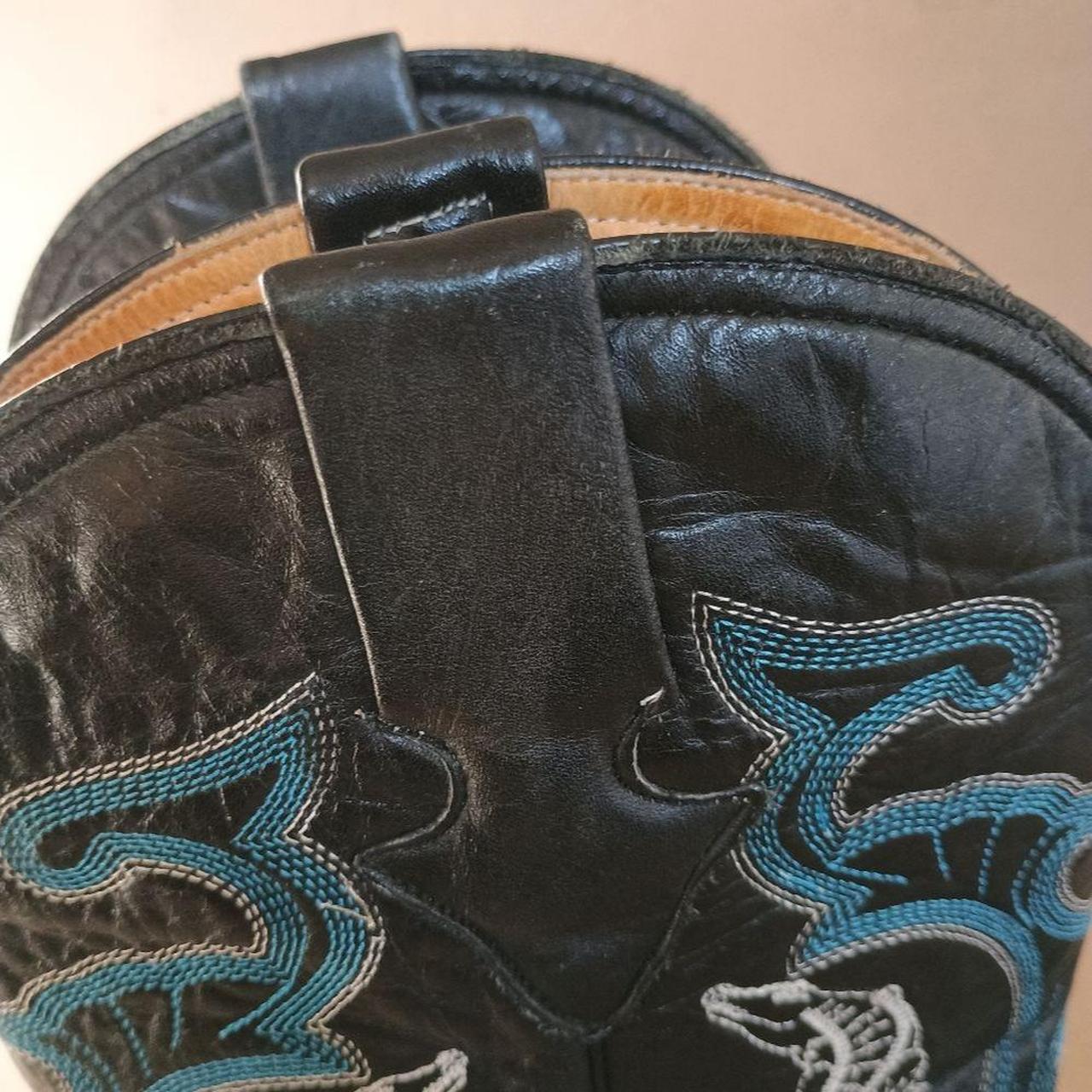 Source Unknown Men's Boots - Black/Blue - US 8 – … - image 6