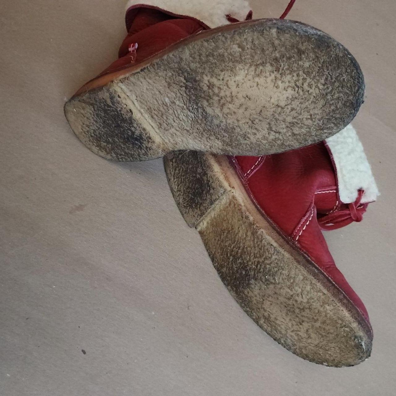 Source Unknown Women's Leather Boots - Red - US 8… - image 7