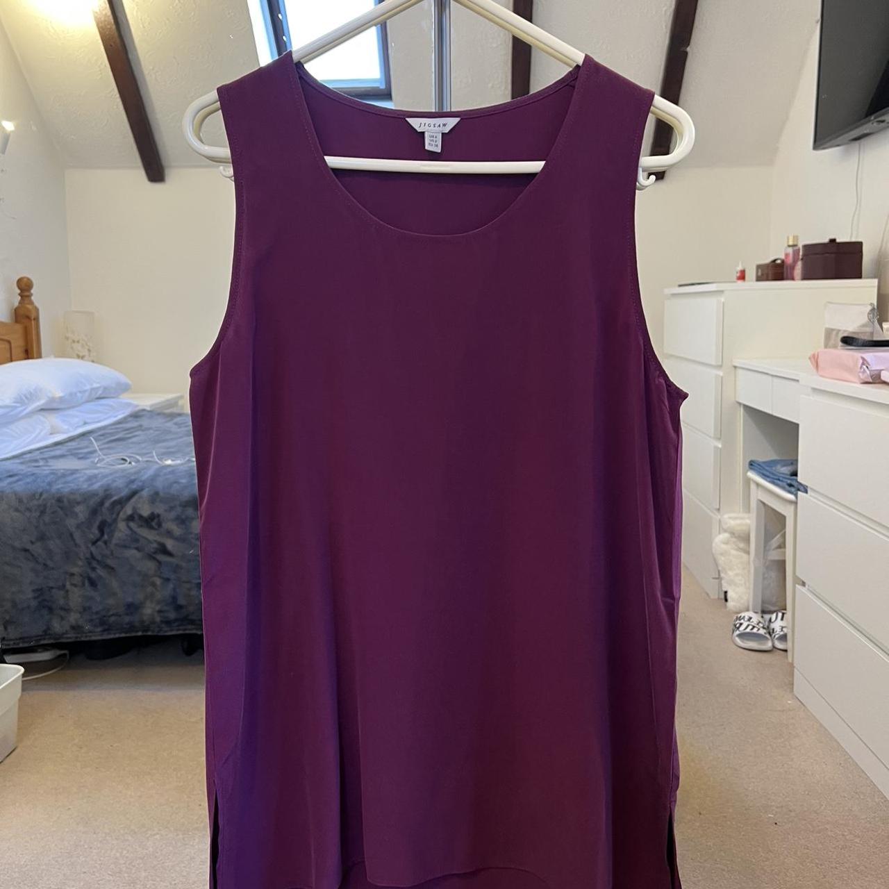 100 purple jigsaw top. Selling bc I won’t wear... Depop