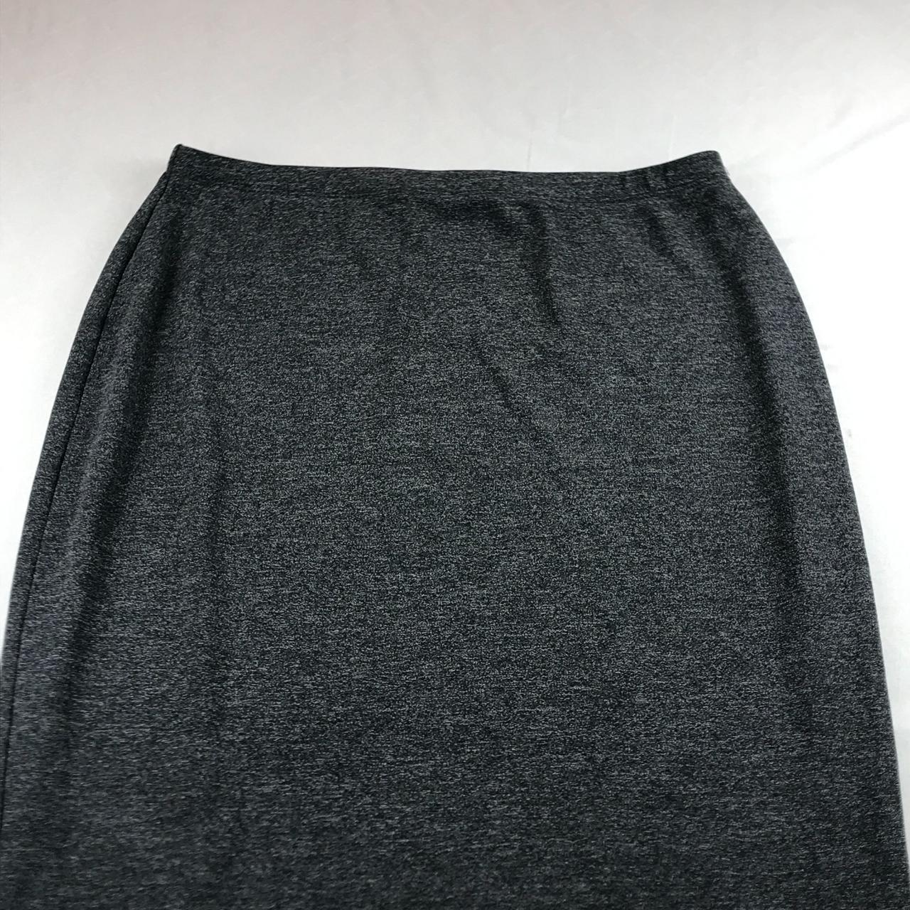 Vintage Express Skirt Size M Straight Midi Grey... - Depop