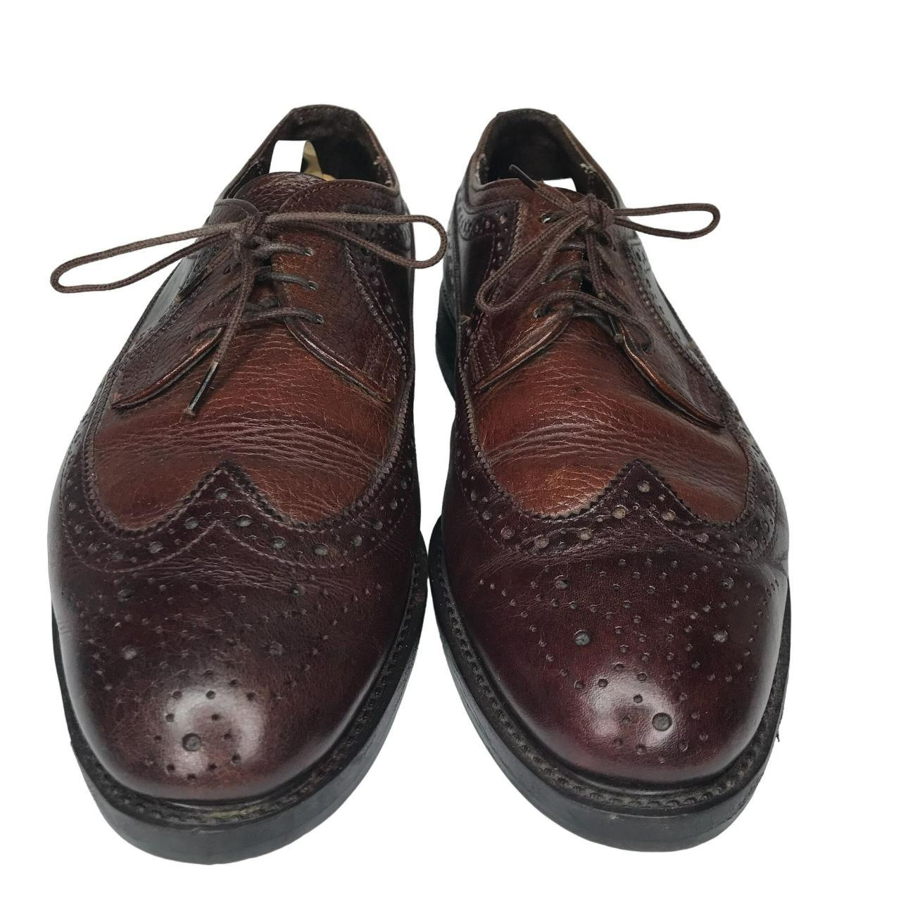 Dexter Wingtip Derby Dress Shoes Size 9 M Two Tone... - Depop