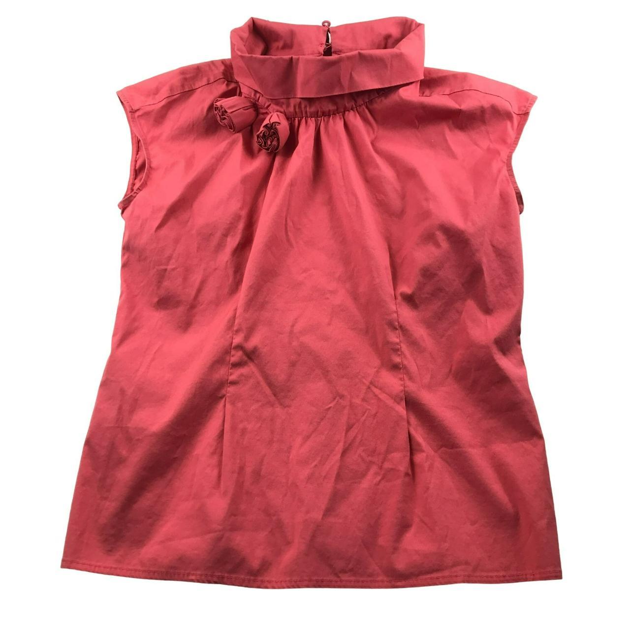 Alfani Sleeveless Turtleneck Blouse Size 6 Keyhole... Depop