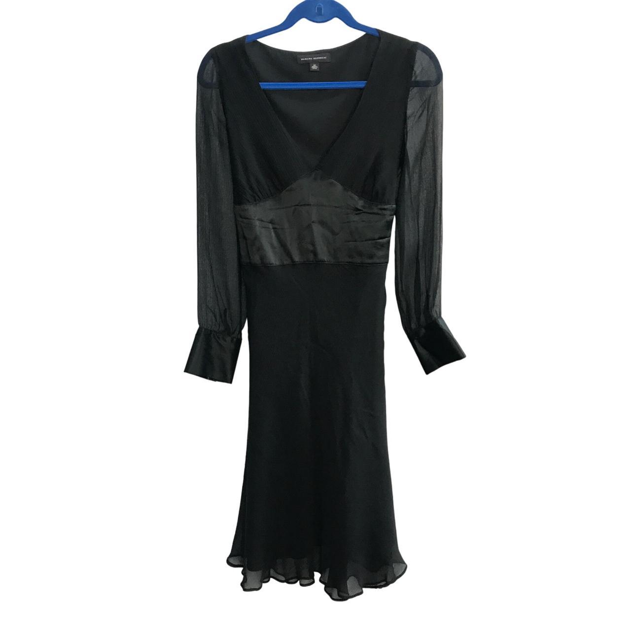 Banana Republic Silk Midi Dress Size 14 Fit & Flare... Depop