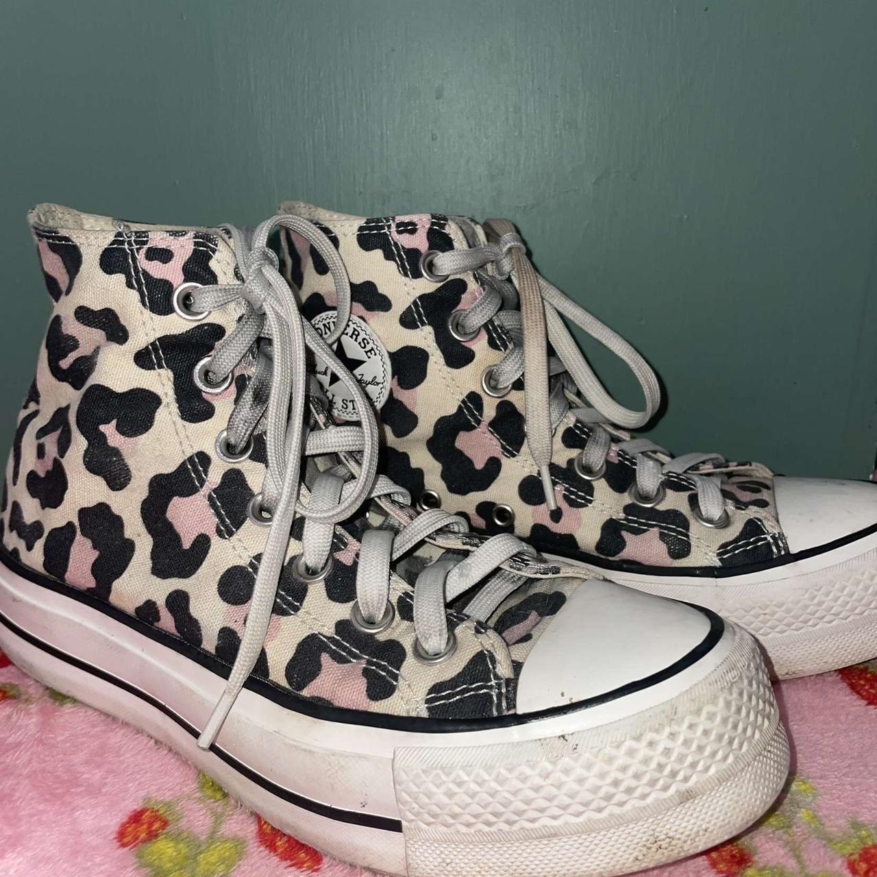 Leopard print converse size 4 best sale