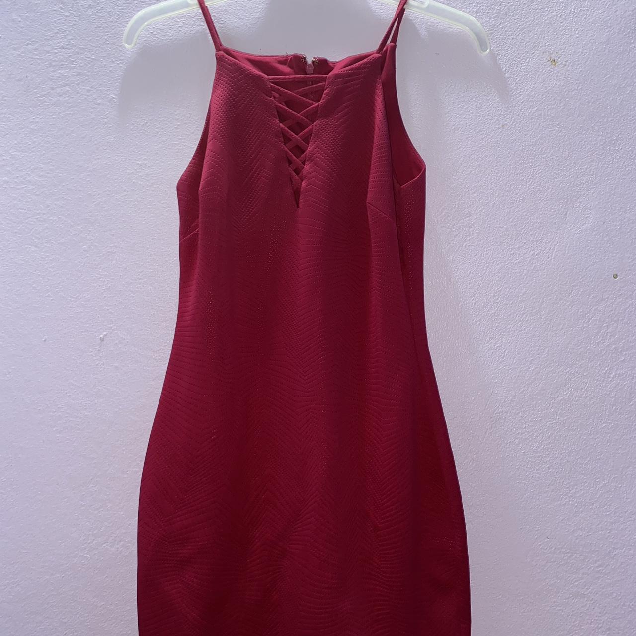 Guess Women's Pink Dress Depop