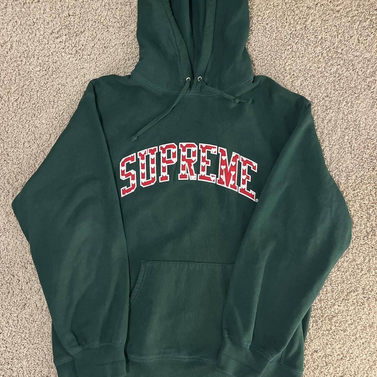 Green supreme outlet hoodie