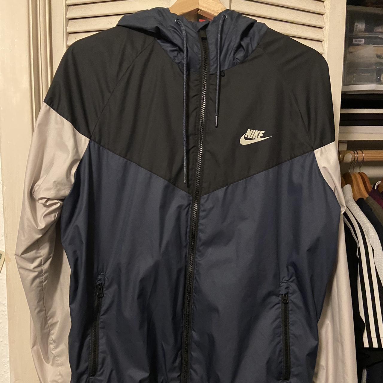 Nike wind/rain jacket, good condition, medium weight... - Depop