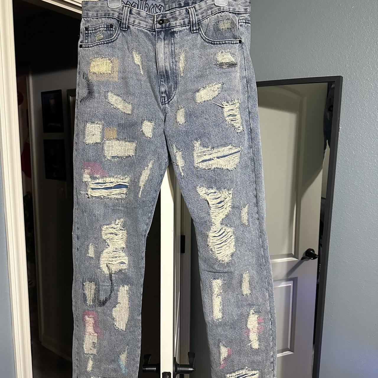 Vlone Endless Jeans | Size 32 Worn twice going out... - Depop