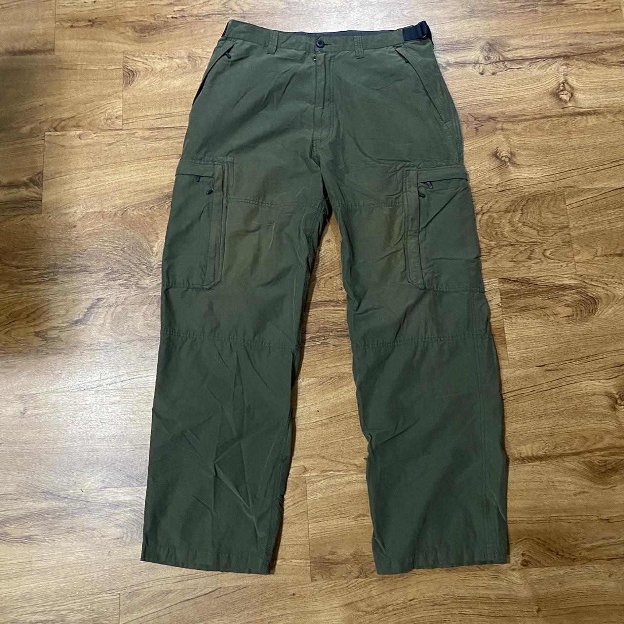 Emergency Exit Olive Green Cargo Pants 36x30 Baggy... - Depop