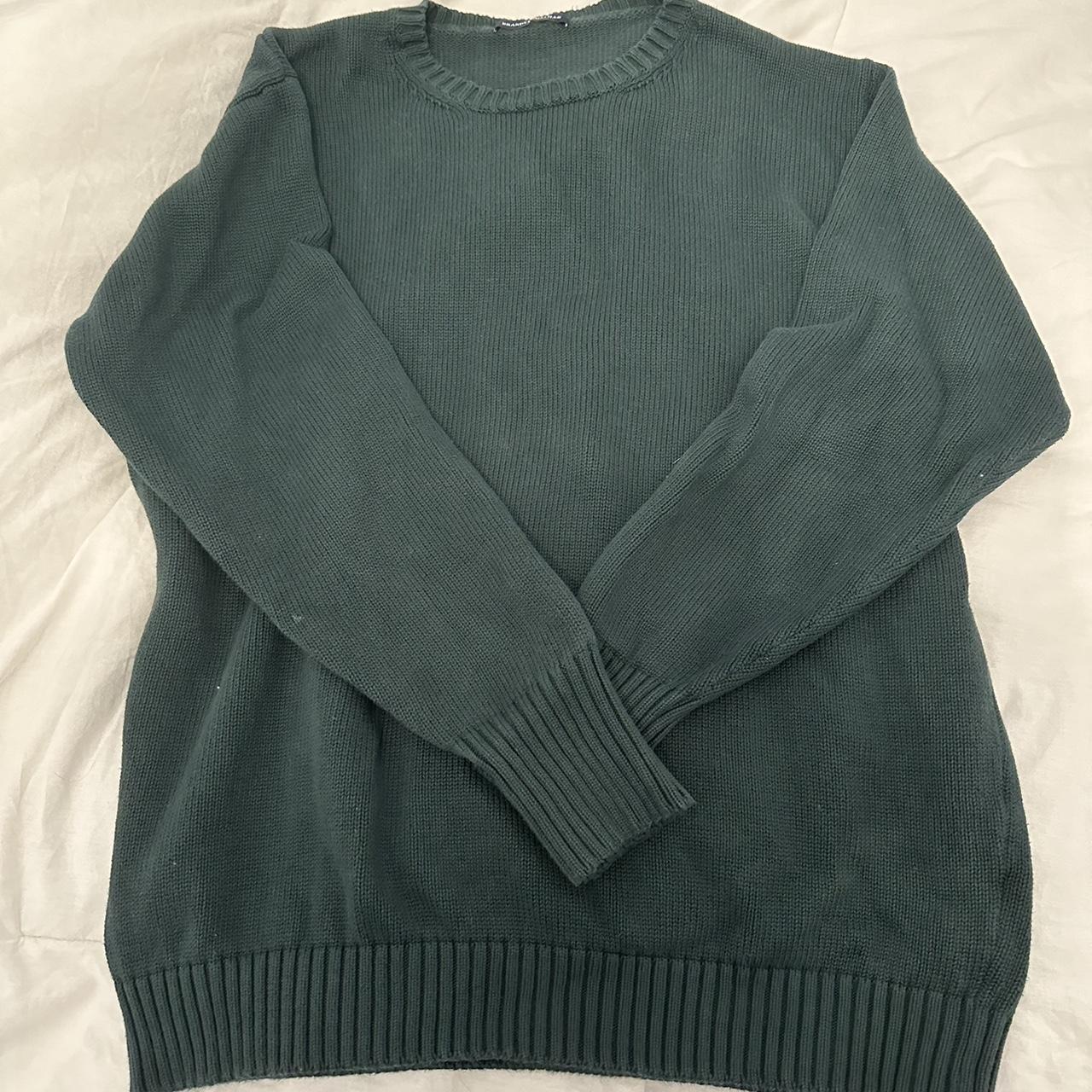 Dark Green Brandy Melville Sweater Oversized - Depop