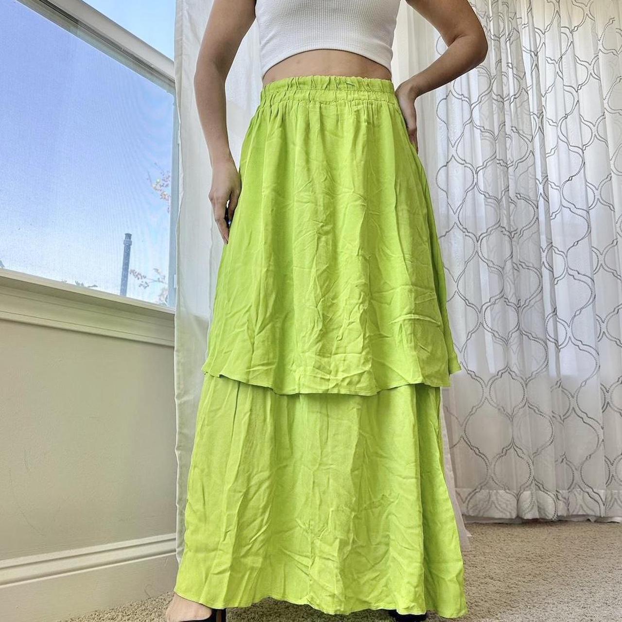 Women's Green Skirt | Depop