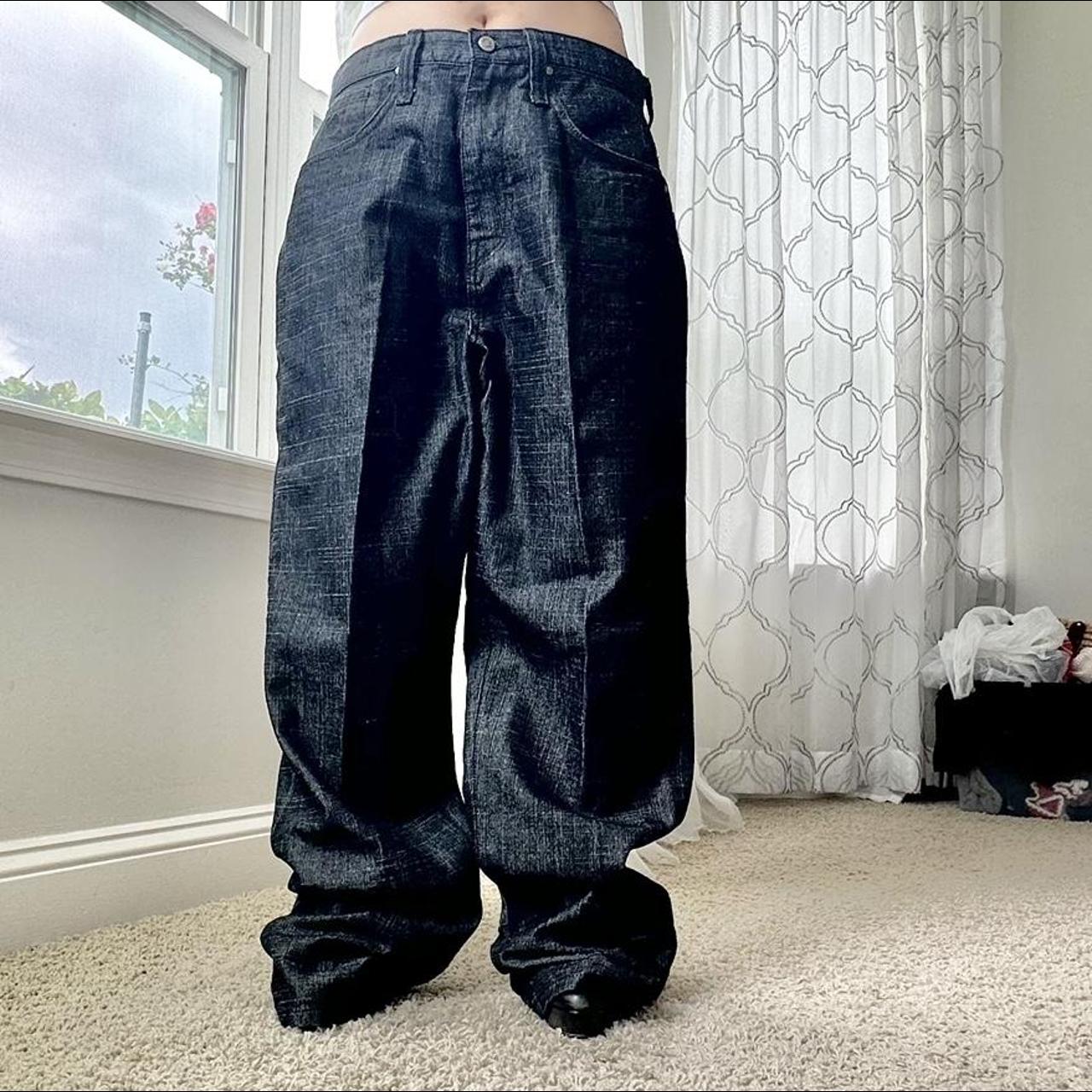 Wide leg, baggy jeans Wide leg jeans modeled baggy... - Depop