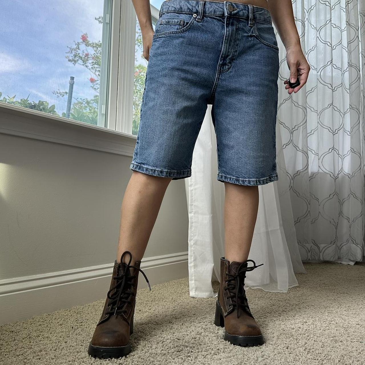 Zara high waisted jean 2025 shorts