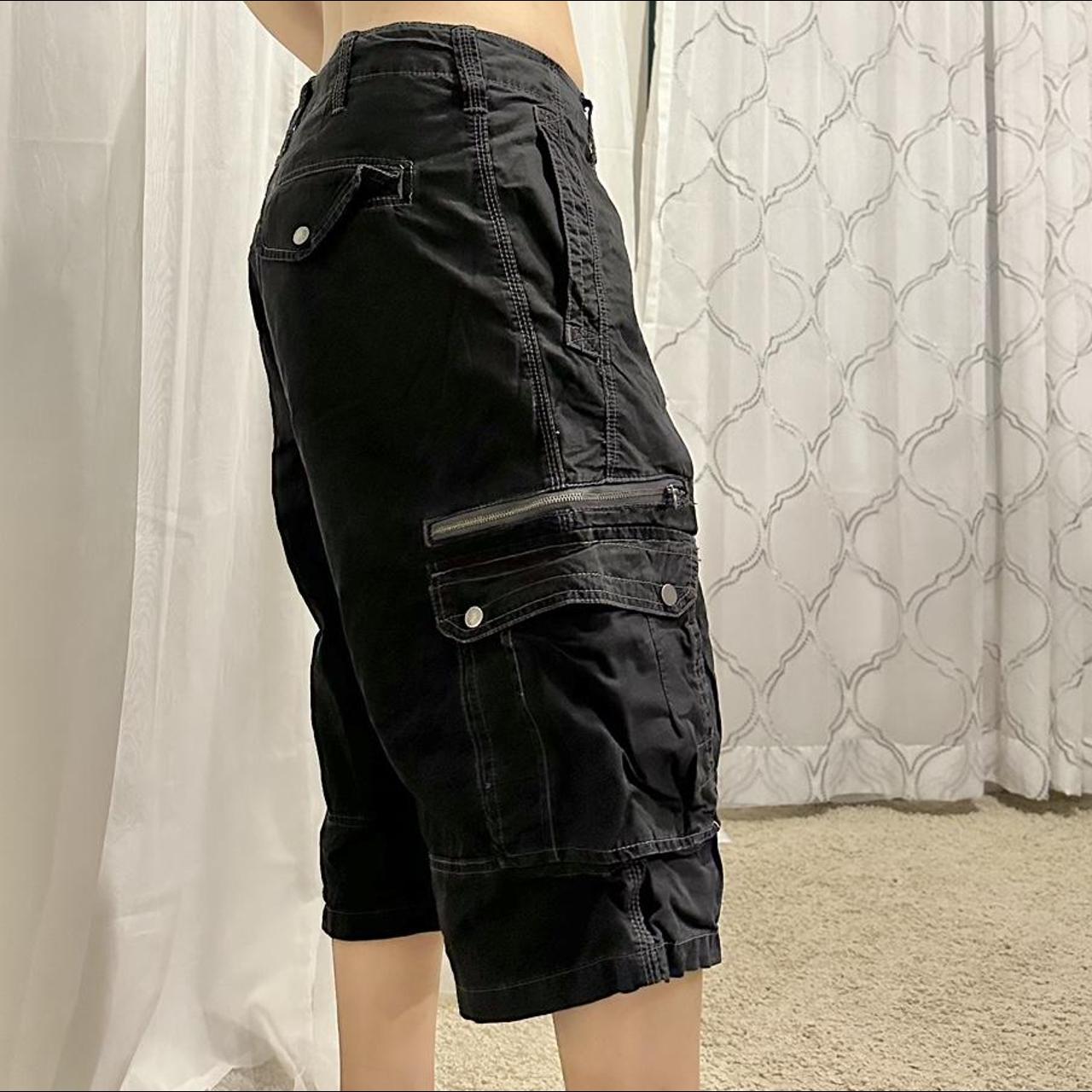 Cargo long shorts. Cotton cargo long shorts in a... - Depop