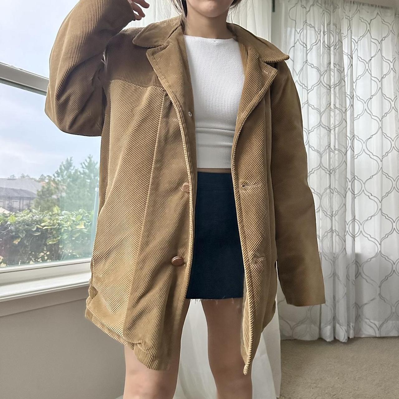 Faux fur clearance lined corduroy jacket