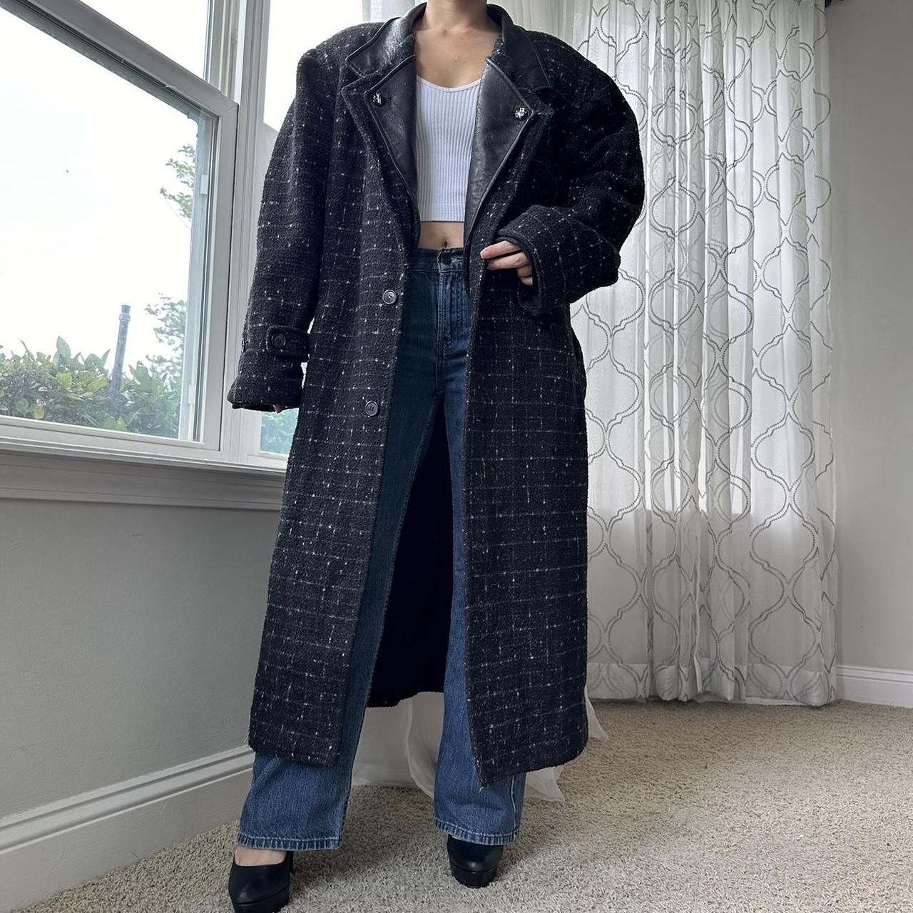 Plaid maxi coat hotsell