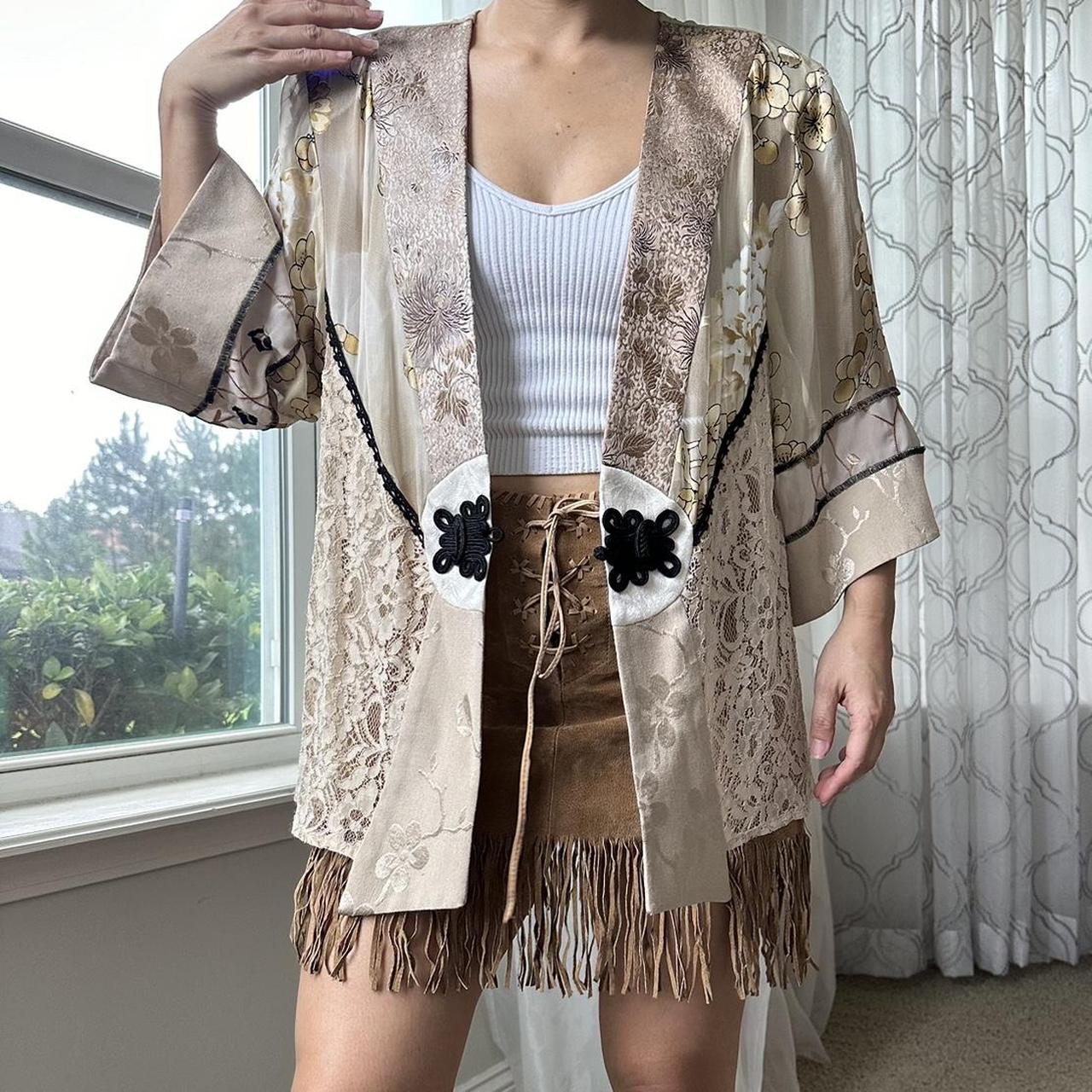 Sheer kimono top on sale